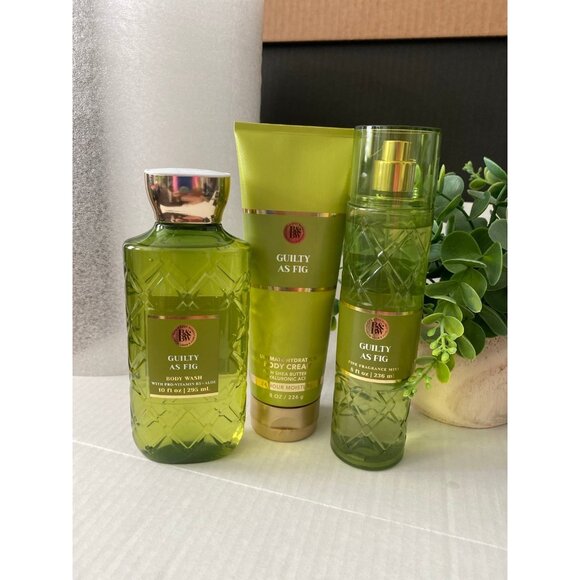 Bath Body Works Guilty As Fig” New 3-Pc Set
